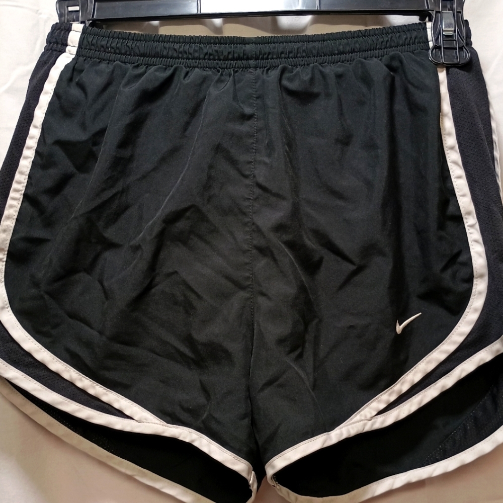 XS Nike dri-fit black w/ white lined shorts